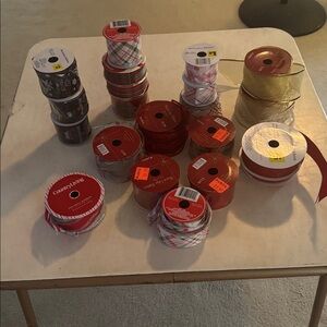 20 Assorted Rolls of Christmas Ribbon
